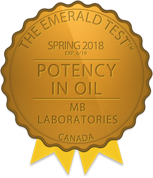 Emerald Scientific Medal - Potency in Oil