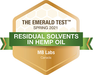 Emerald Scientific Medal - Residual Solvents in Hemp Oil