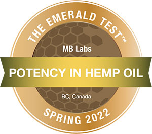 Emerald Scientific Medal - Potency in Hemp Oil